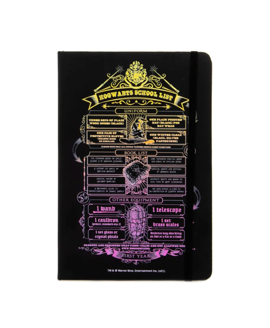 Harry Potter Hogwarts School List - notes A5