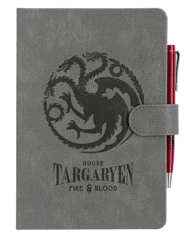 Gra o Tron Targaryen Ród Smoka - notes A5 z długopisem