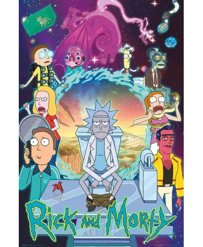 Rick and Morty 4 - plakat