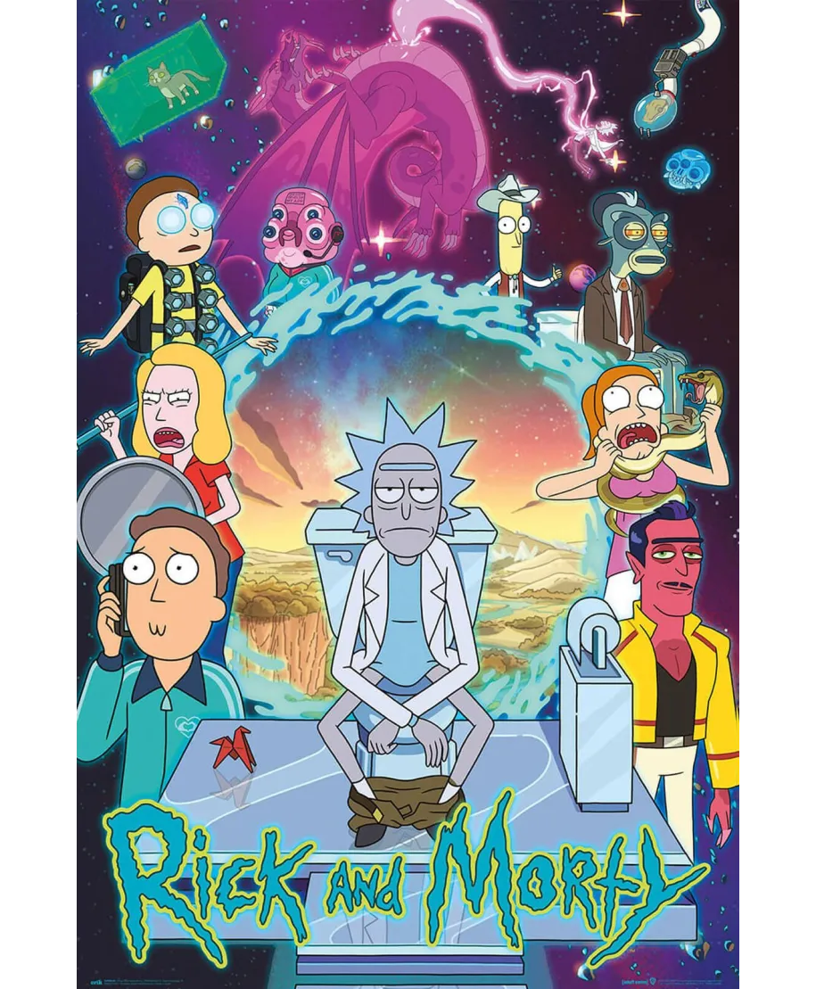Rick and Morty 4 - plakat