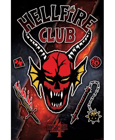 Stranger Things 4 Hellfire Club - plakat