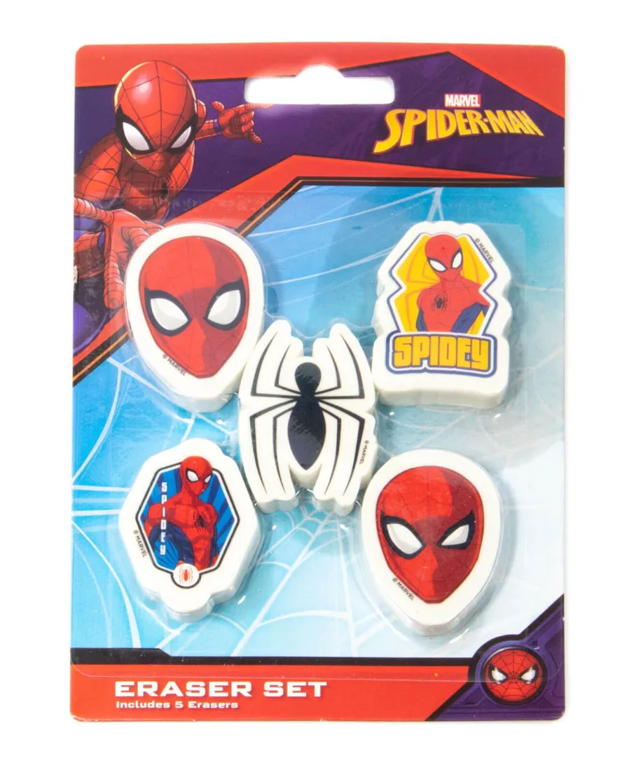 Marvel Spider-Man - zestaw gumek do mazania