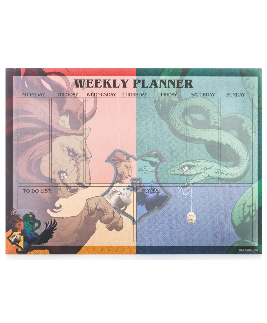 Harry Potter Intricate Houses - planer tygodniowy A4