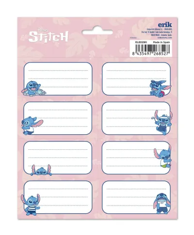 Disney Stitch - naklejki na zeszyt