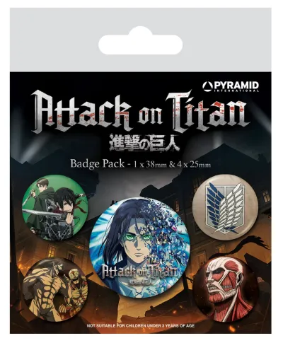 Attack On Titan S4 - przypinki