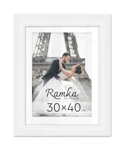 Biała ramka na zdjęcia 30x40 cm