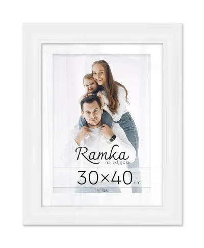 Biała ramka na zdjęcia 30x40 cm