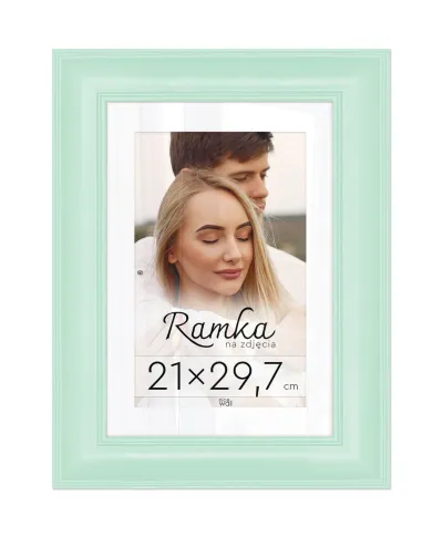 Miętowa ramka na zdjęcia 21x29,7 cm