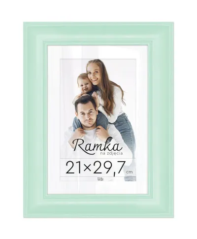 Miętowa ramka na zdjęcia 21x29,7 cm