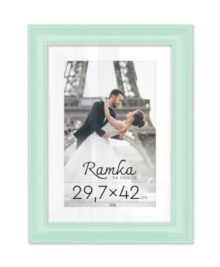 Miętowa ramka na zdjęcia 29,7x42 cm
