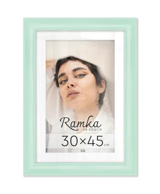 Miętowa ramka na zdjęcia 30x45 cm