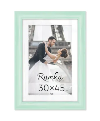 Miętowa ramka na zdjęcia 30x45 cm