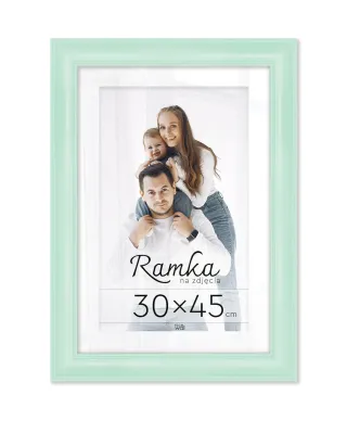 Miętowa ramka na zdjęcia 30x45 cm