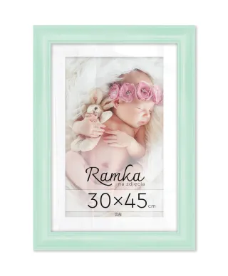 Miętowa ramka na zdjęcia 30x45 cm