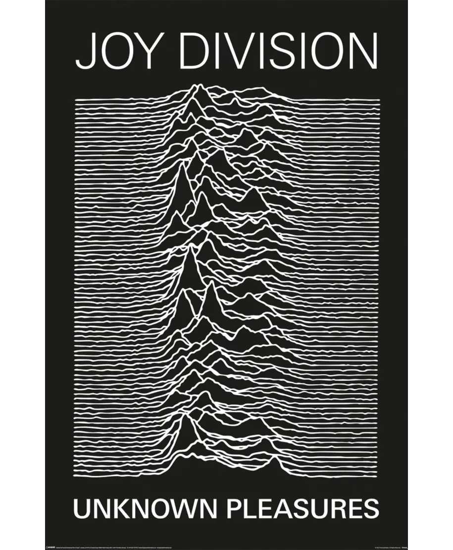 Joy Division Unknown Pleasures - plakat