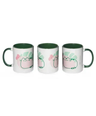 Pusheen Tropical Green kubek z wypełnieniem