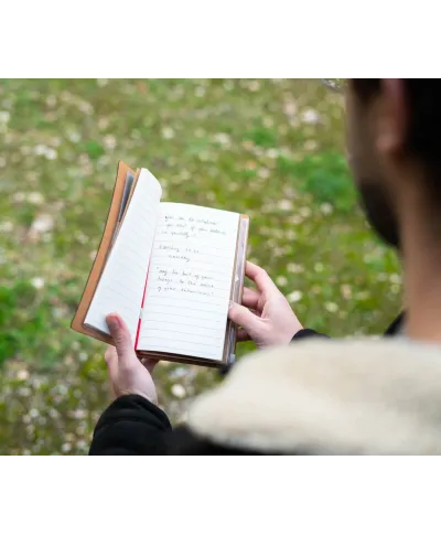 Wanderlust Adventure Awaits - notes skórzany