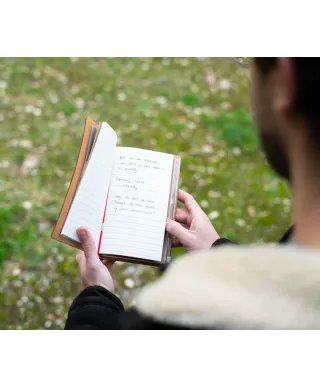 Wanderlust Adventure Awaits - notes skórzany