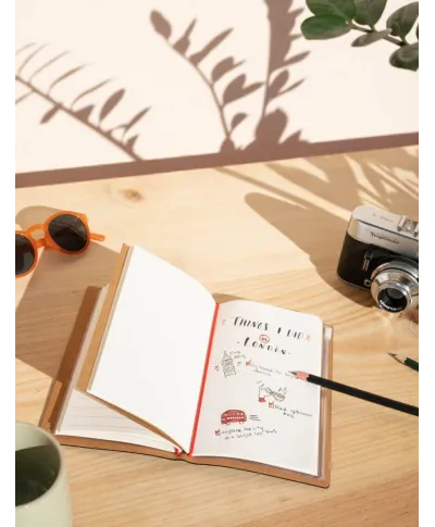 Wanderlust Adventure Awaits - notes skórzany