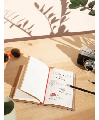 Wanderlust Adventure Awaits - notes skórzany