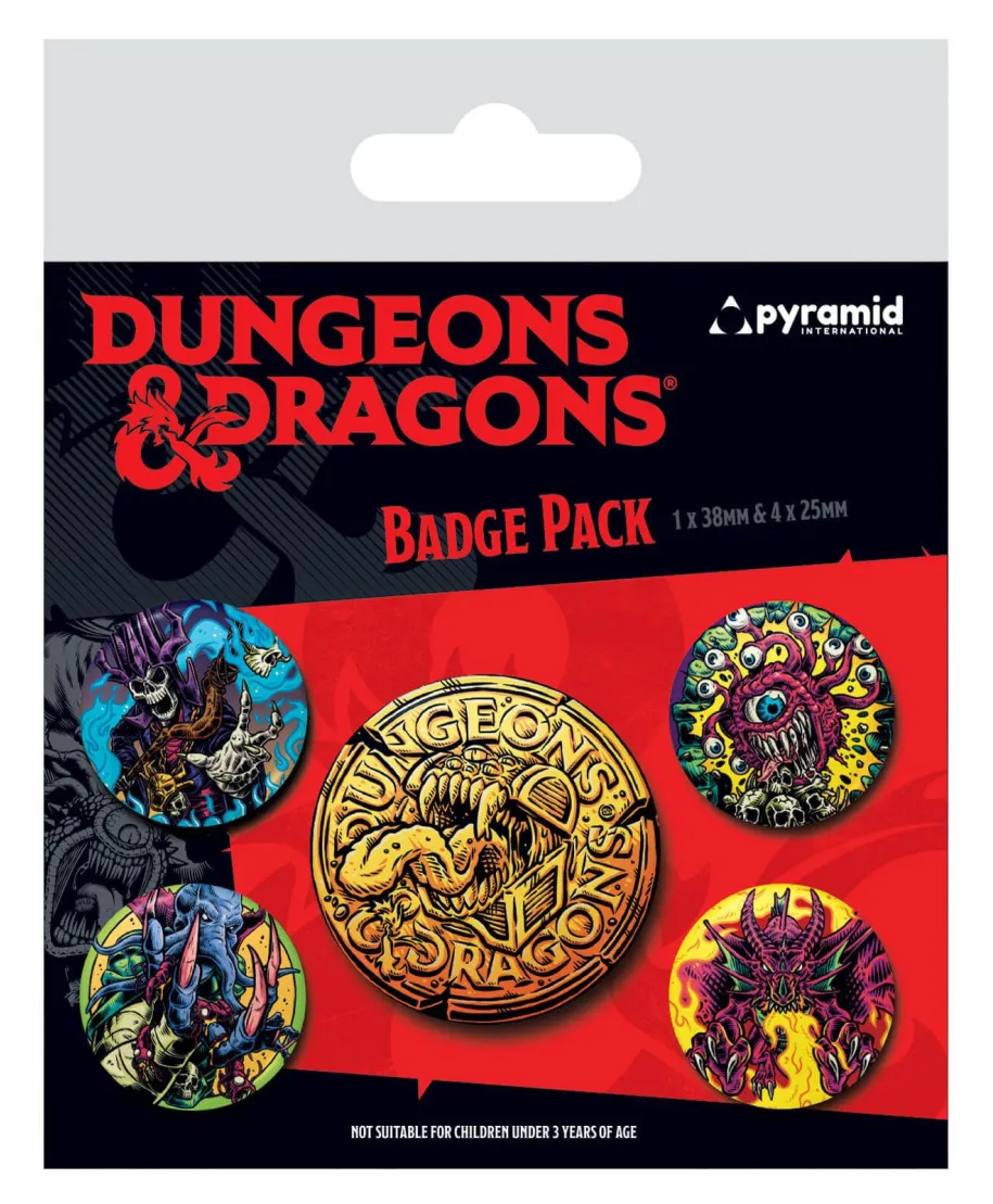 Dungeons and Dragons Beastly - przypinki