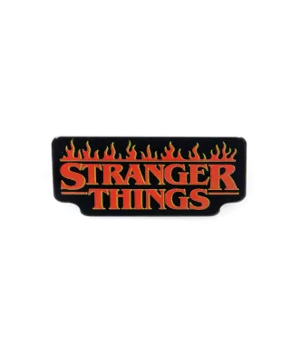 Stranger Things 4 Fire Logo - przypinka