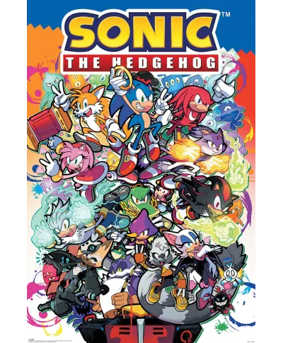 Sonic The Hedgehog Sonic Comic Characters - plakat