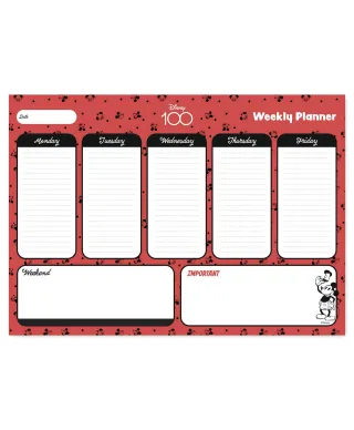 Disney Mickey - planer tygodniowy A4