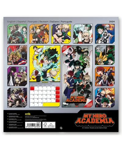 My Hero Academia - kalendarz 2024