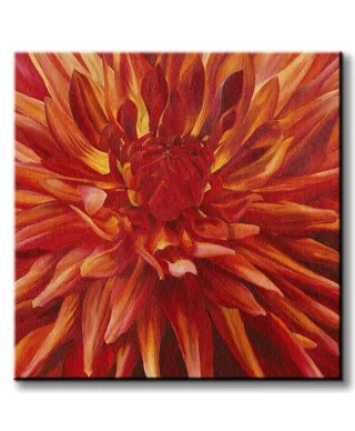 Fabulous Orange Dahlia - Obraz na płótnie