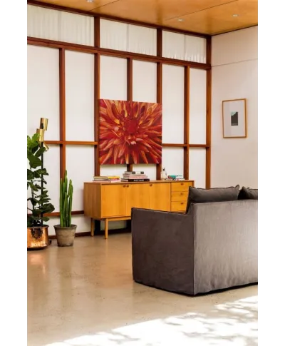 Fabulous Orange Dahlia - Obraz na płótnie