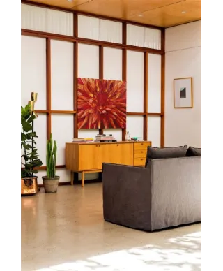 Fabulous Orange Dahlia - Obraz na płótnie