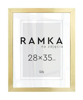 Ramka na zdjęcia 28x35 cm Złota