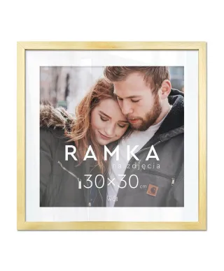 Ramka na zdjęcia 30x30 cm Złota
