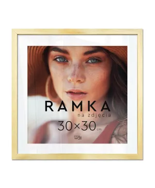 Ramka na zdjęcia 30x30 cm Złota