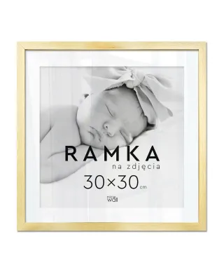 Ramka na zdjęcia 30x30 cm Złota