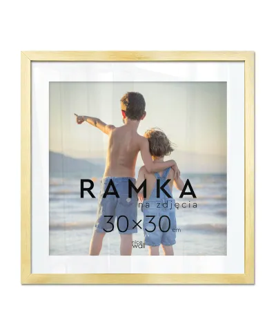 Ramka na zdjęcia 30x30 cm Złota