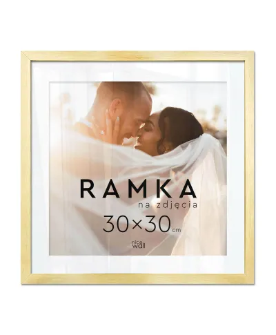 Ramka na zdjęcia 30x30 cm Złota