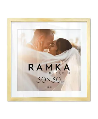 Ramka na zdjęcia 30x30 cm Złota