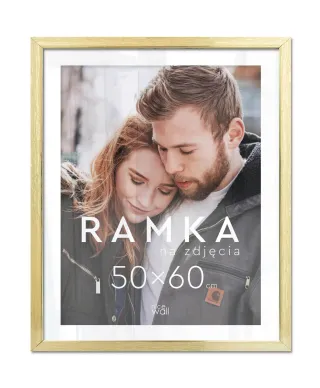Ramka na zdjęcia 50x60 cm Złota
