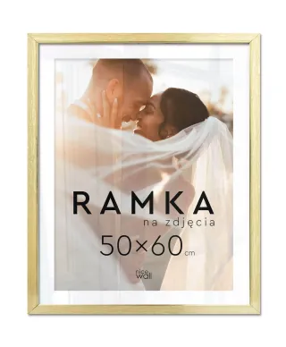 Ramka na zdjęcia 50x60 cm Złota