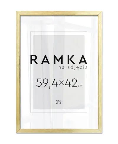 Ramka na zdjęcia A2 59,4x42 cm Złota