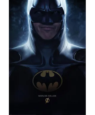 The Flash Batman World Collide - plakat