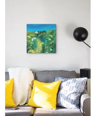 Meadow Cottage - obraz na płótnie