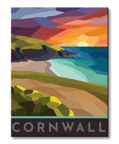 Cornwall Stained Glass - obraz na płótnie