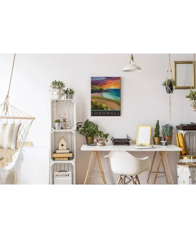 Cornwall Stained Glass - obraz na płótnie