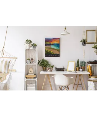 Cornwall Stained Glass - obraz na płótnie