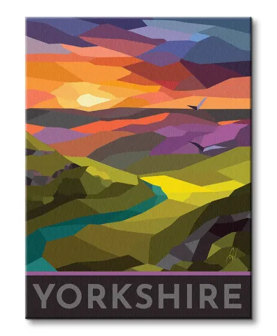 Yorkshire Stained Glass - obraz na płótnie