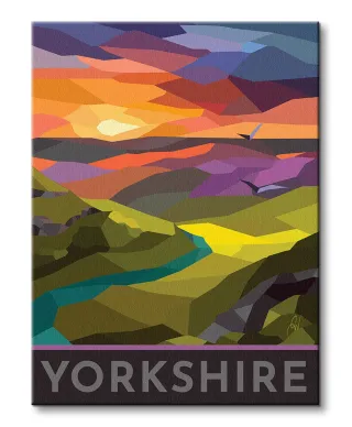 Yorkshire Stained Glass - obraz na płótnie