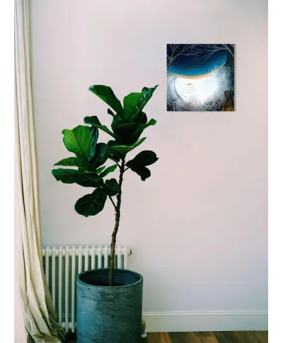 Winter Hares - obraz na płótnie